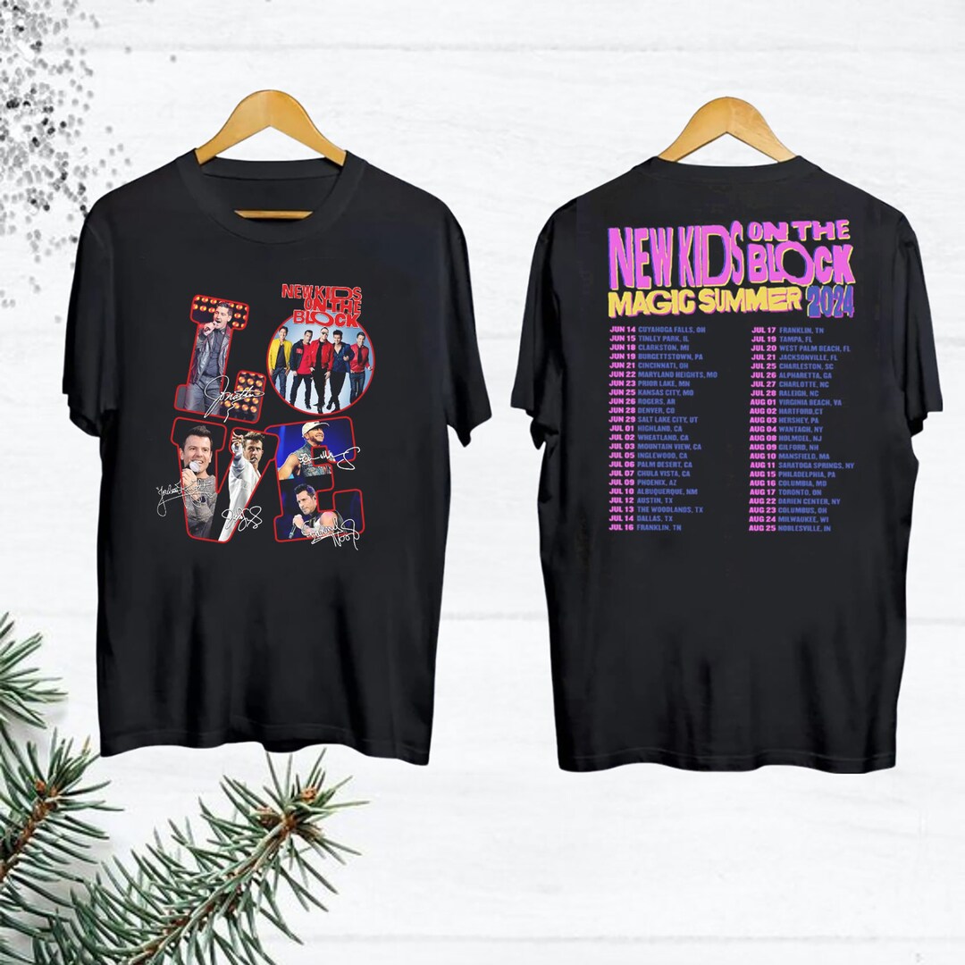 NKOTB 2024 Tour Shirt, New Kids on the Block the Magic Summer Tour