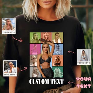 Custom Your Photo Bootleg Tee, Retro Custom Bootleg T-shirt, Personalized Name Shirt, Custom Your Photo Shirt, Vintage Graphic 90s Tshirt