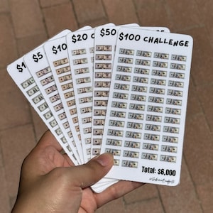 Money Bills Savings Challenge Bundle