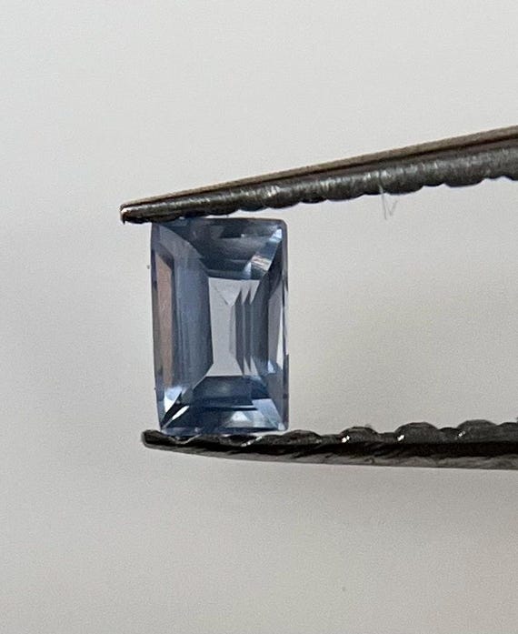 Sparkle Light Blue Sapphire Baguette Cut for Jewellery Making