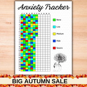 Printable Anxiety Tracker: Mental Health Journal Page (PDF)