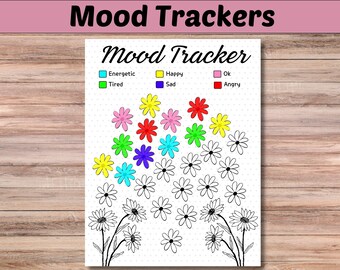 Daisy Mood Tracker: Printable Feelings Journal (Digital Planner)