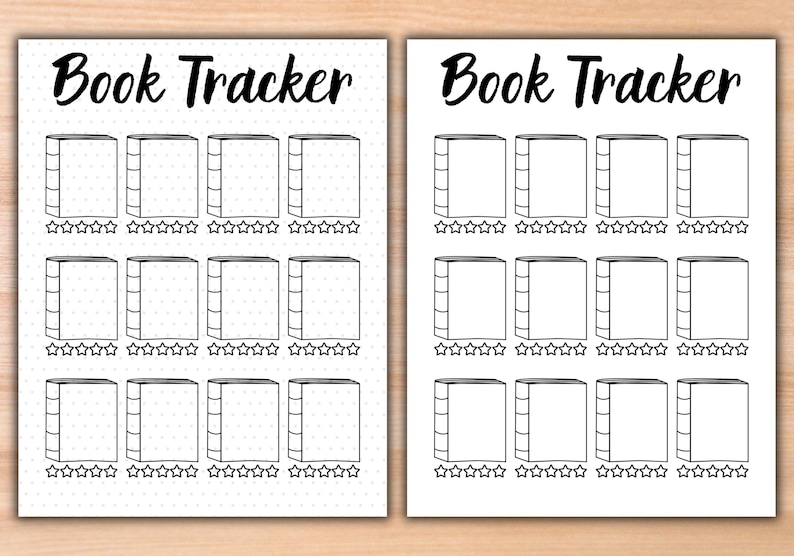 Printable Book Tracker: Reading Journal & Habit Log (PDF) - Etsy