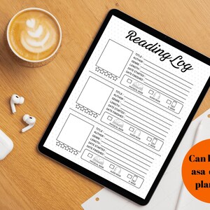 You can use the reading log page as a digital planner.