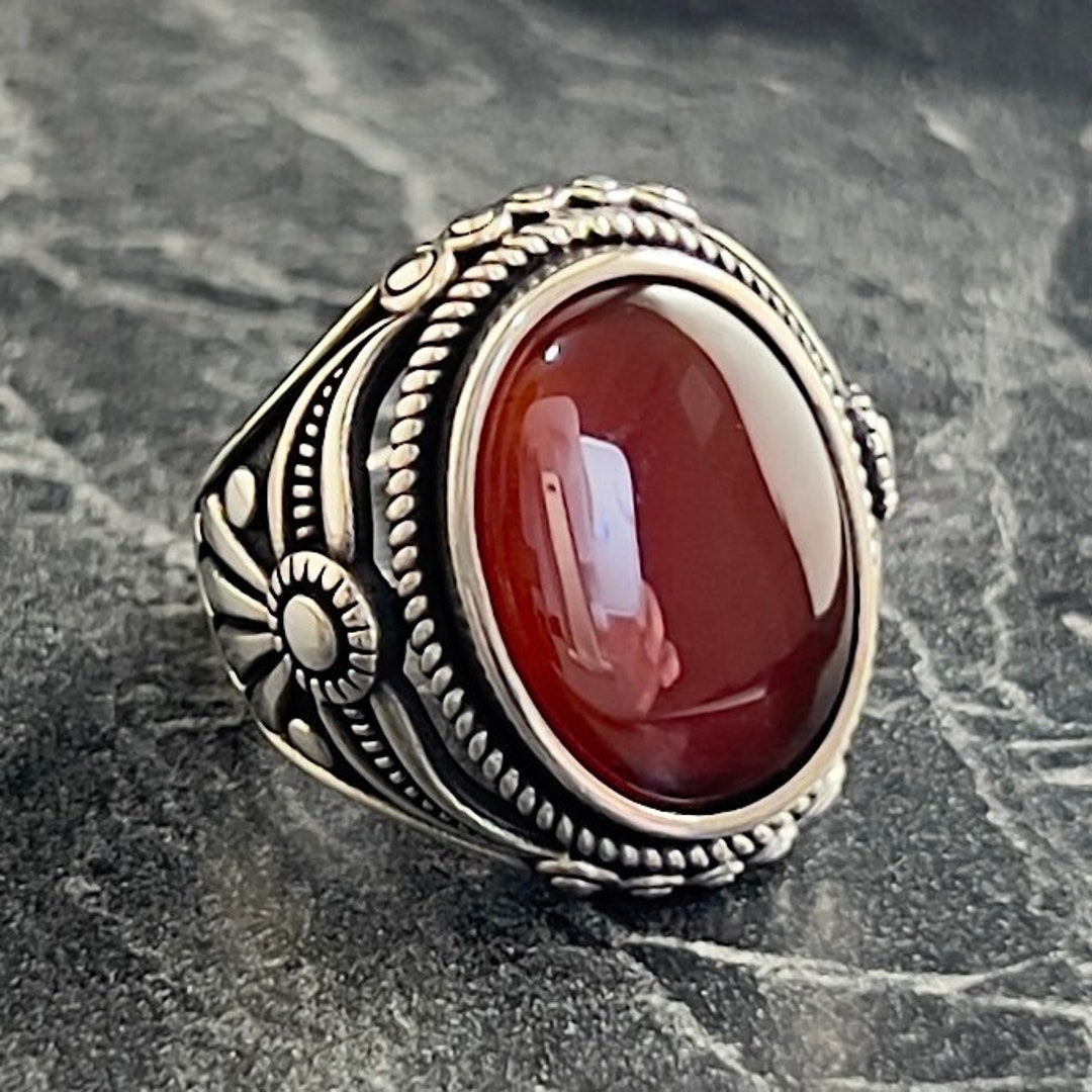 No.48 天然石レッドバンデットアゲートオニキスチェーンチャーム No.48