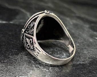 AeraVida - Anillo Náutico De Plata De Ley 925 Con Ancla De La Esperanza | Anillos Unisex De Plata De Ley 925 Con Ancla | Anillos De Esperanza | Ajuste Cómodo En