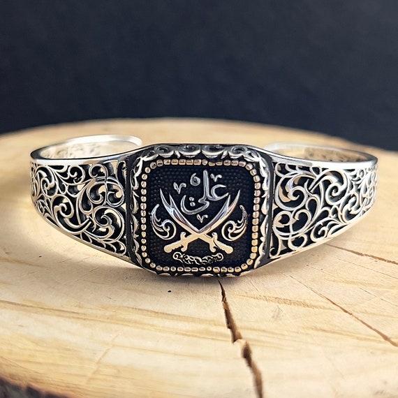 925k Sterling Silver Sword Hz. Ali's Zulfiqar Bracelet, Handmade