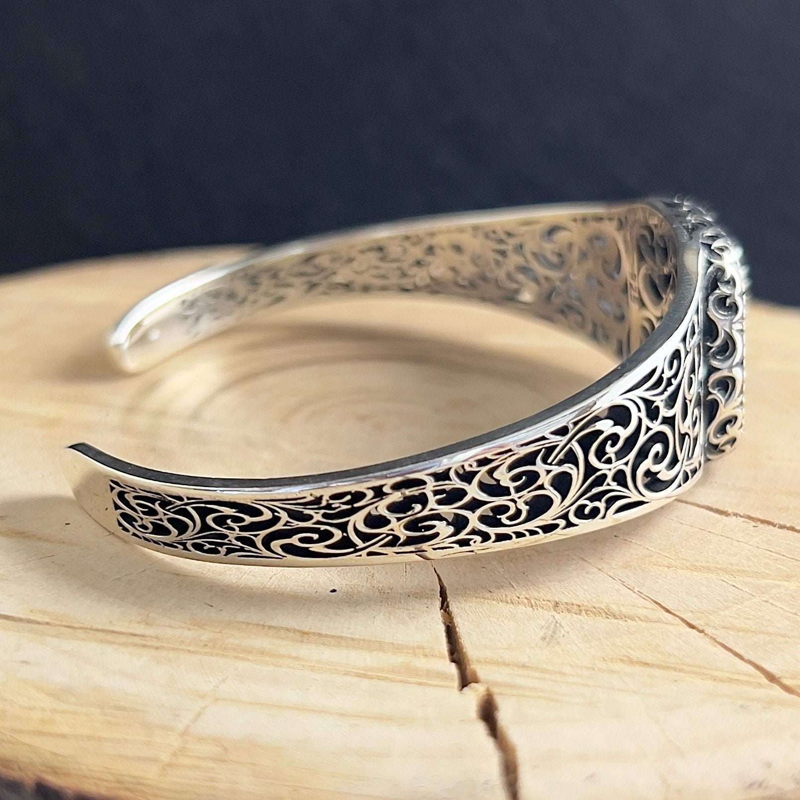 925k Sterling Silver Sword Hz. Ali's Zulfiqar Bracelet, Handmade