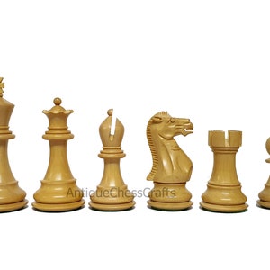 3.75&#39;&#39; Professional Club Staunton Chess Pieces Only Set – Weighted Golden Rosewood
