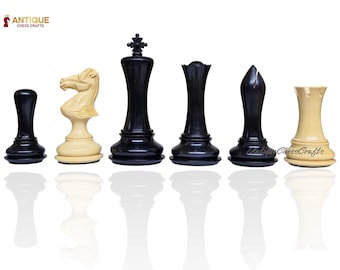 Empire Series Luxus Schachfiguren - 11 cm König Ebenholz/Buchsbaum