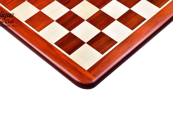 Solider Luxus Budrose Wood & Ahornholz Multiple Size - 17 "bis 21" Schachbrett - 45, 50 und 55 mm quadratisch