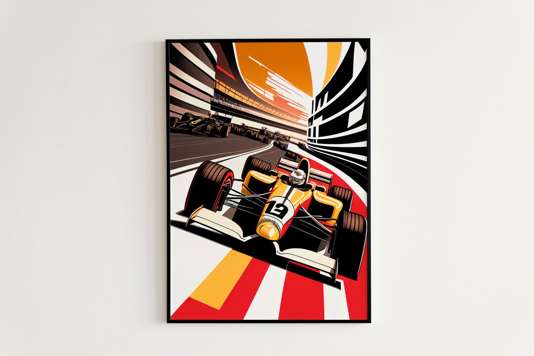 Digital Art Formula 1 Wall Art Formula 1 Poster Formula 1 Artwork Car Art Print Car Artwork Wall
