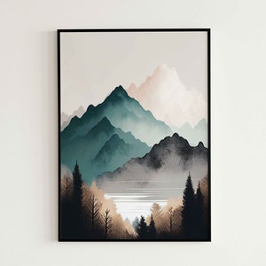 Digital Art | Hills Wall Art | Boho Wall Art | Boho Artwork | Boho Art Prints | Boho Art Wall | Boho Style Wall Art | Boho Wallart | Wallart