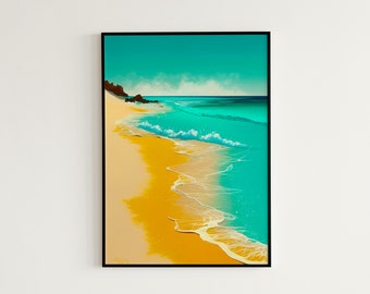 Digital Art | Beach Prints | Beach Art Print | Beach Wall Art | Beach Wall Prints | Wall Decor | Wallart | Beachy Wall Art | Digital Prints