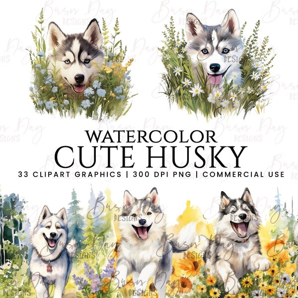 Husky Painting - Etsy