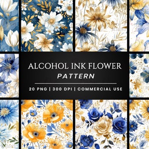 20 Alcohol Ink flower Digital paper bundle, digital download, instant download, discount clipart , digital scrapbooking,
