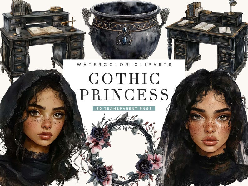 watercolor-gothic-princess-clipart-bundle-30-png-designs-digital