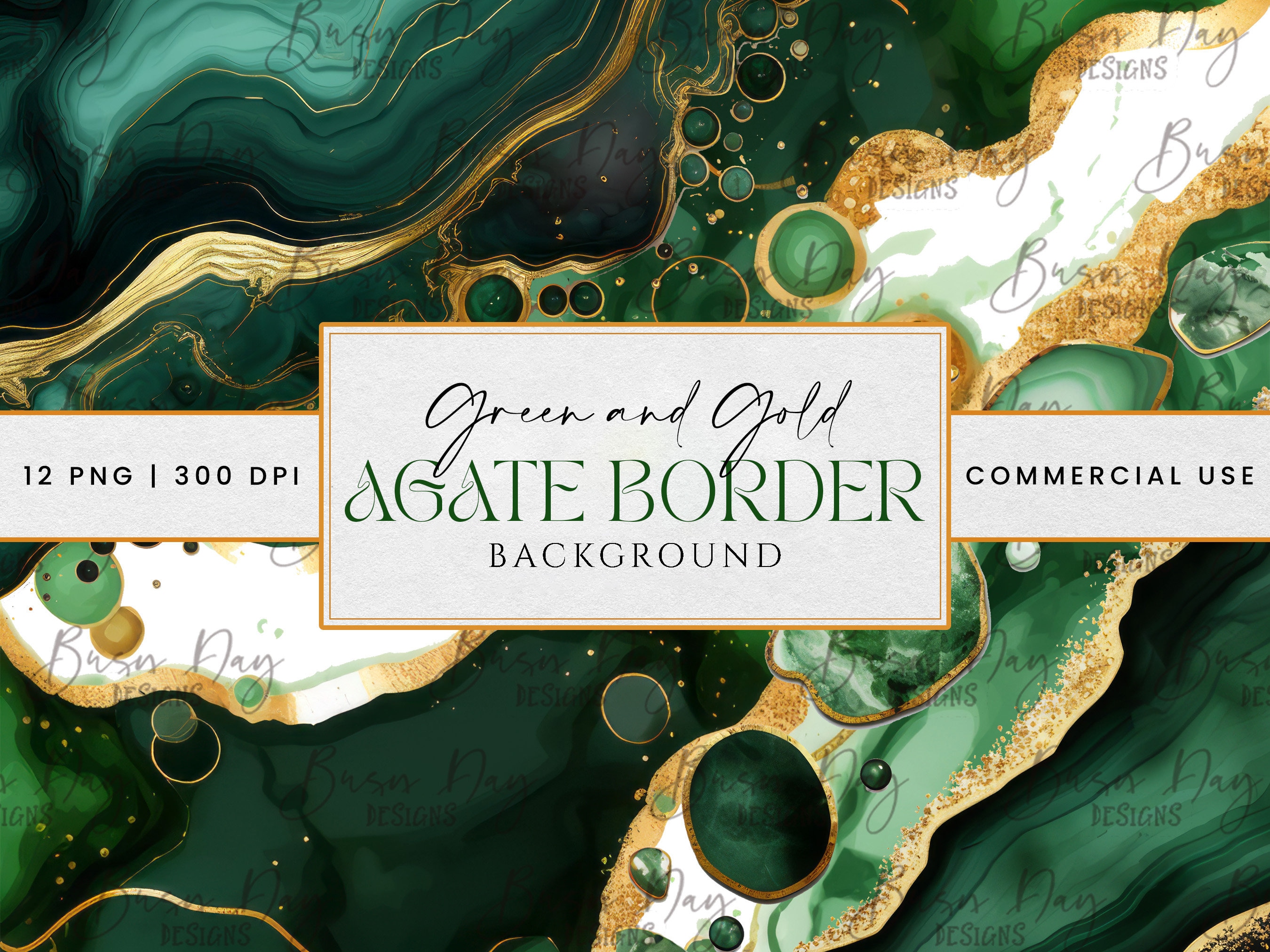 12 Green and Gold Agate Background Digital Download, Sublimation Designs, Instant Download Png Files, Digital Prints Printable Wall Art