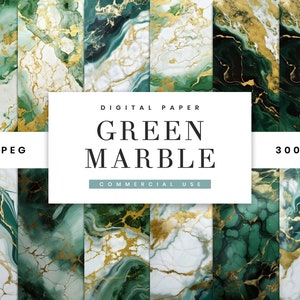 26 Grün Marmor Muster Digitales Papier Pack Digital Hintergrund Sublimation Designs Sofortiger Download, digitale Papier Wand Kunst Png-Dateien