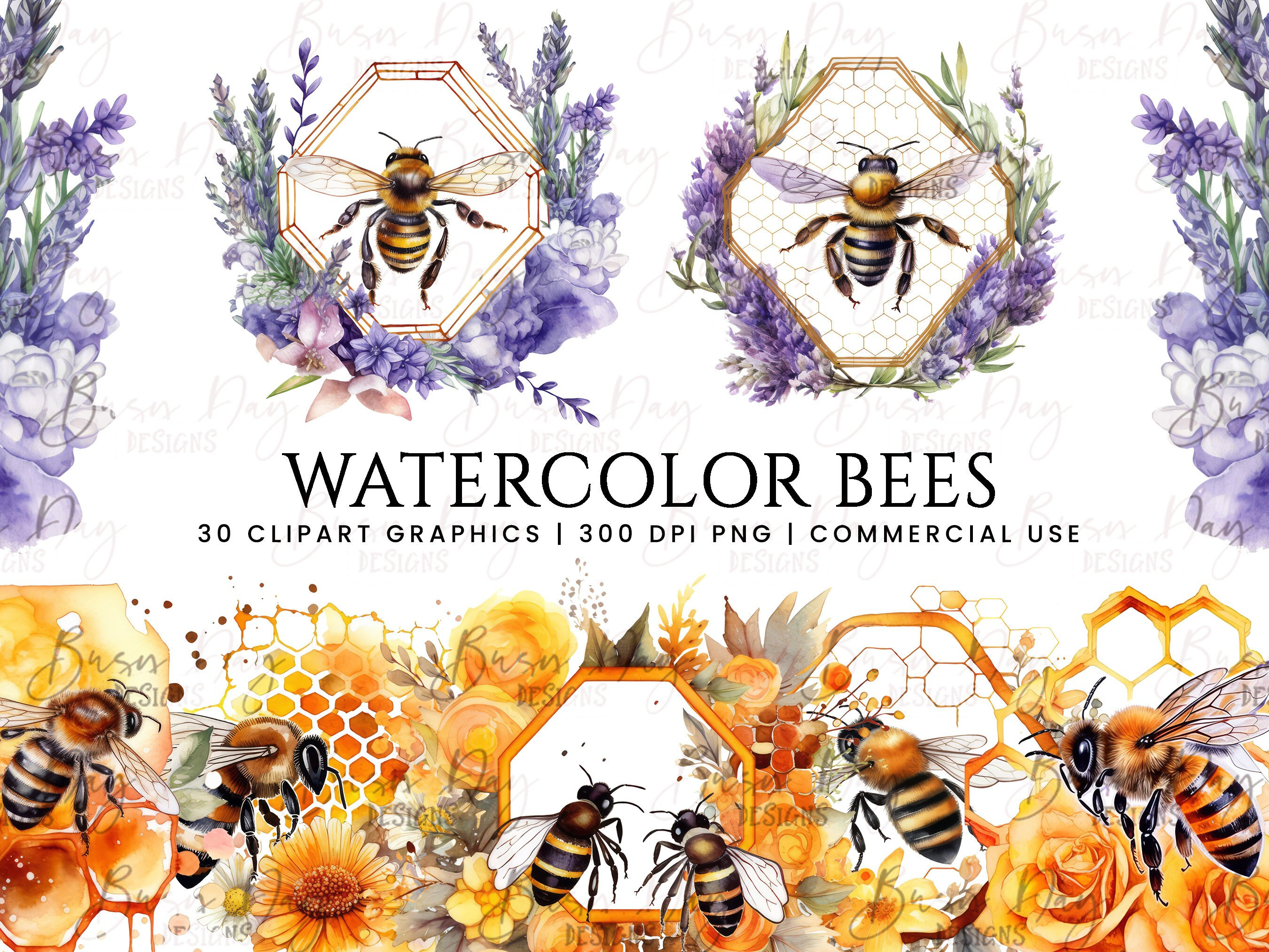 Watercolor Honey Bee Farmhouse Decor Clipart. Country Style Clipart. Bee  Clipart. Rustic Kitchen Decor. Sunflower, Teapot, Beehive, Bee PNG. 