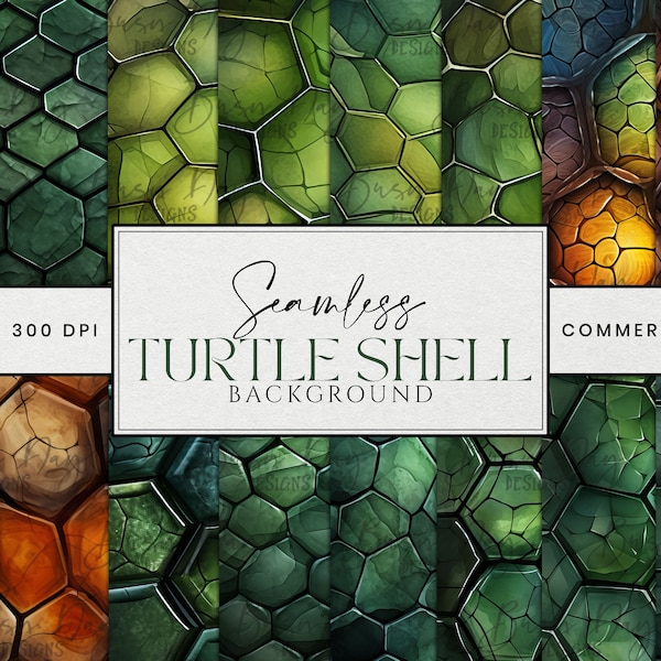 Turtle Shell Back Print Turtle Shell - Etsy