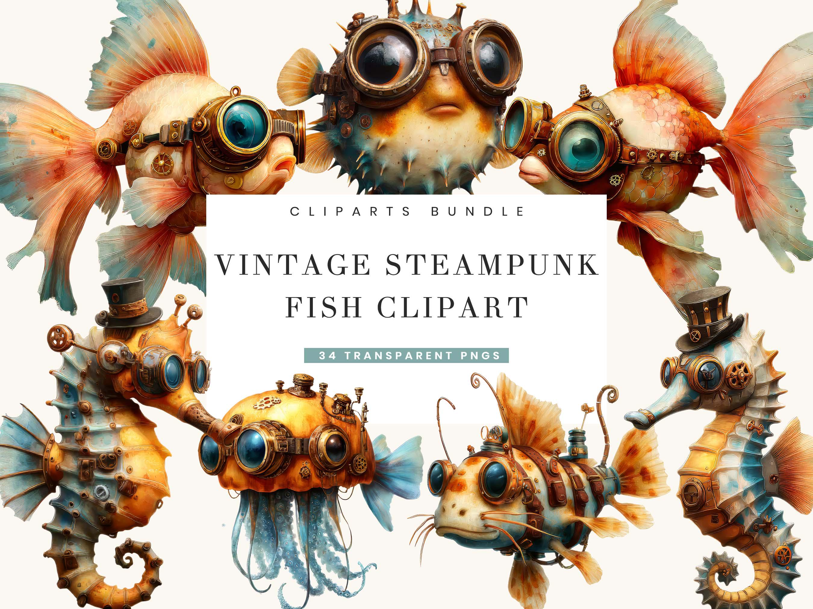 Steampunk fish - Etsy 日本