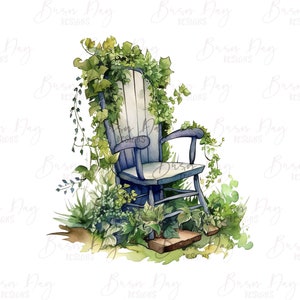 Watercolor Rocking Chair Clipart Bundle (digital Download) - Etsy