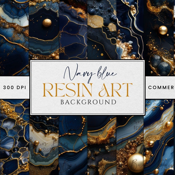 Navy Blue Resin Art Background Sublimation Designs Printable Wall Art, Instant Download Digital Print, Digital Download Commercial Use