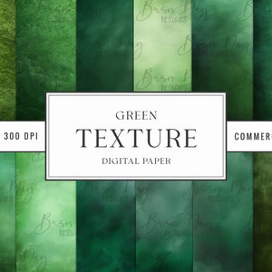 24 Green Texture Digital Paper Pack Junk Journal, Digitale download, Digitale bestanden, Afdrukbaar papier, Digitale prints, Commercieel gebruik