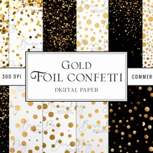 20 Aquarell Folie Konfetti Digital Paper Pack Junk Journal Digitaldruck, digitaler Download, Geschenkpapier, Png-Datei