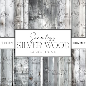 34 Seamless Silver Wood Background Printable Wall Art Digital Download Sublimation Designs Instant Download Digital Print Png Files