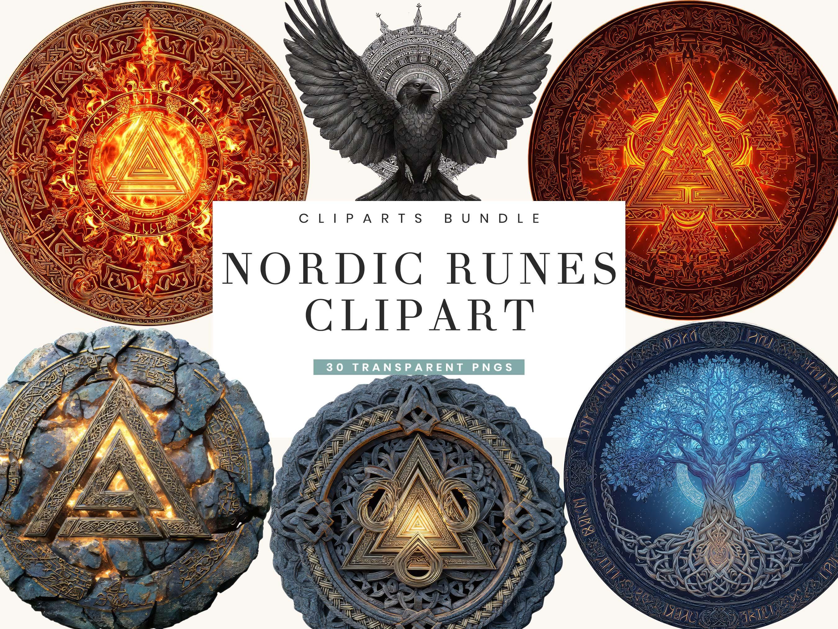 Norse Runes Png Watercolor Nordic Runes Clipart Bundle: PNG Files (digital Download) - Etsy