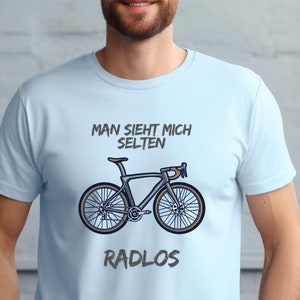 T-shirt, funny, funny, cyclist, rarely without a bike, athlete, biker shirt, gift for him, gift for boyfriend