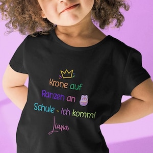 T-Shirt children personalizable school enrollment funny schoolchild start of school 1st grade first grade gift start of school girl