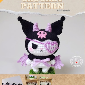 Uroczy mały diabełek Amigurumi Wzór szydełkowy PDF natychmiastowe pobranie