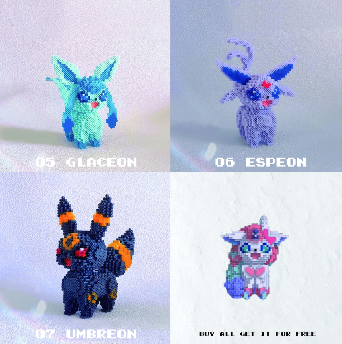 New Pokemon Eevee 3D Perler Bead Pattern Digital - Etsy