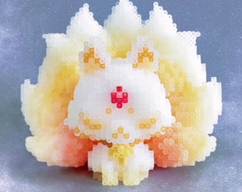 Ancient Nine Tail Fox 3D Perler Bead Pattern Digital