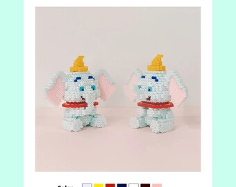 Epicamlv Dumbo Perler Beads Disney Designs Dumbo Hama Beads