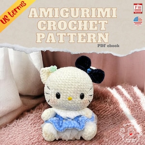 Lovely Kitty Cat Amigurumi Crochet Pattern | PDF| English| Instant Digital Download