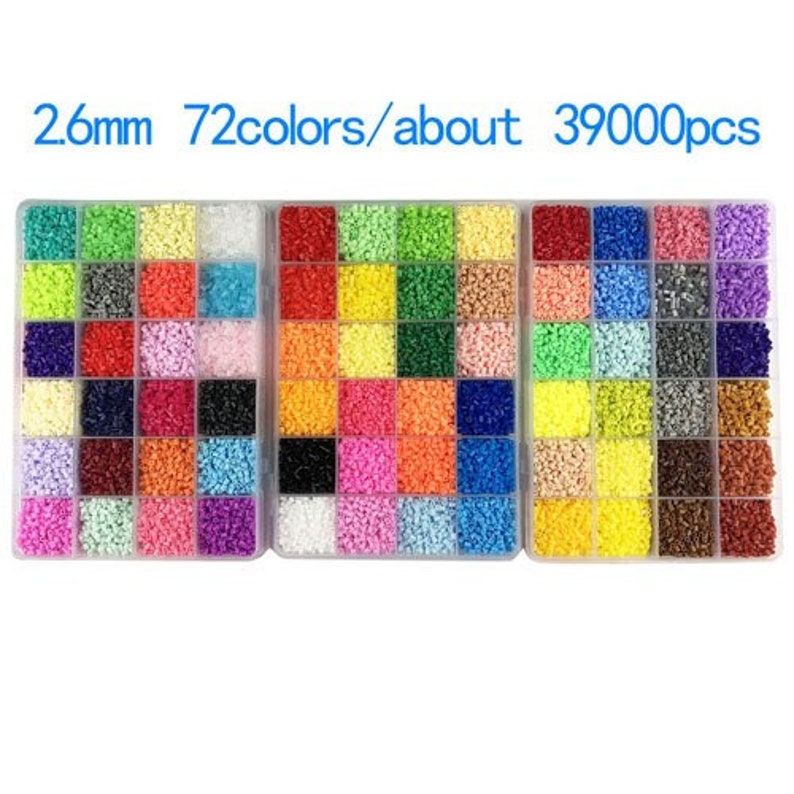 2.6mm Perler Beads Set Refill Bead Box Handmade Craft DIY Gift Etsy