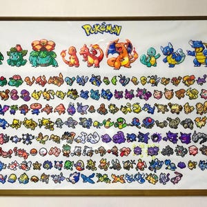 Modelli di perline Pokemon 2D Perler (oggetti digitali)