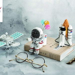 Set of Space Series 3D Perler Beads patterns Digital Instant download English guidances