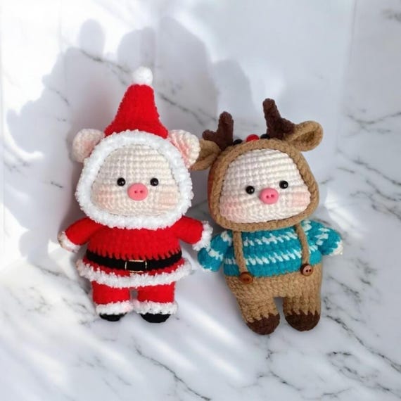 あみぐるみ aクリスマスセット(ミニ) あみぐるみ クリスマス5点セット