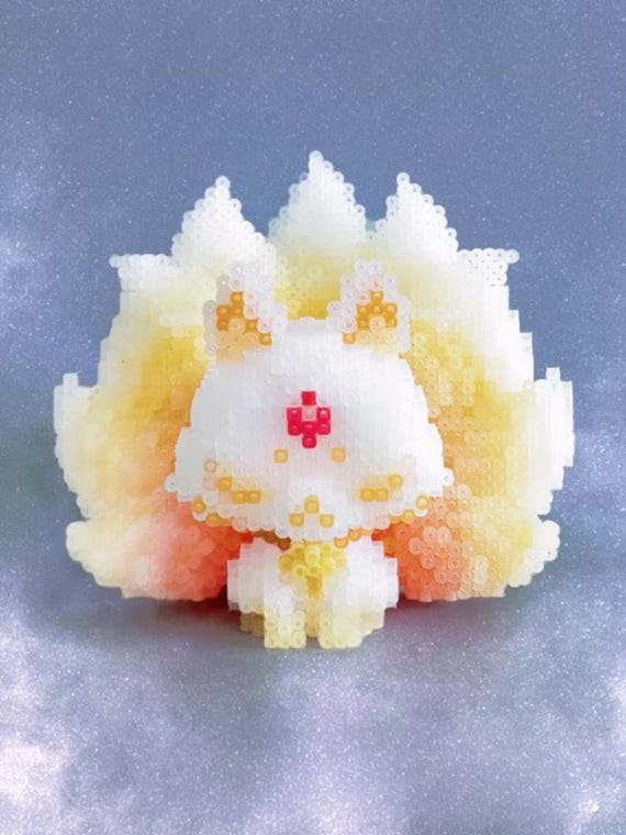 Ancient Nine Tail Fox 3D Perler Bead Pattern Digital - Etsy Denmark