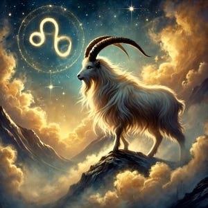 Wydruk artystyczny znaku zodiaku Koziorożca – mistyczna sztuka ścienna Koziorożca | Dekoracja ze znakiem zodiaku niebieskiego | Prezent astrologiczny | Plakat ze znakiem ziemi duchowej