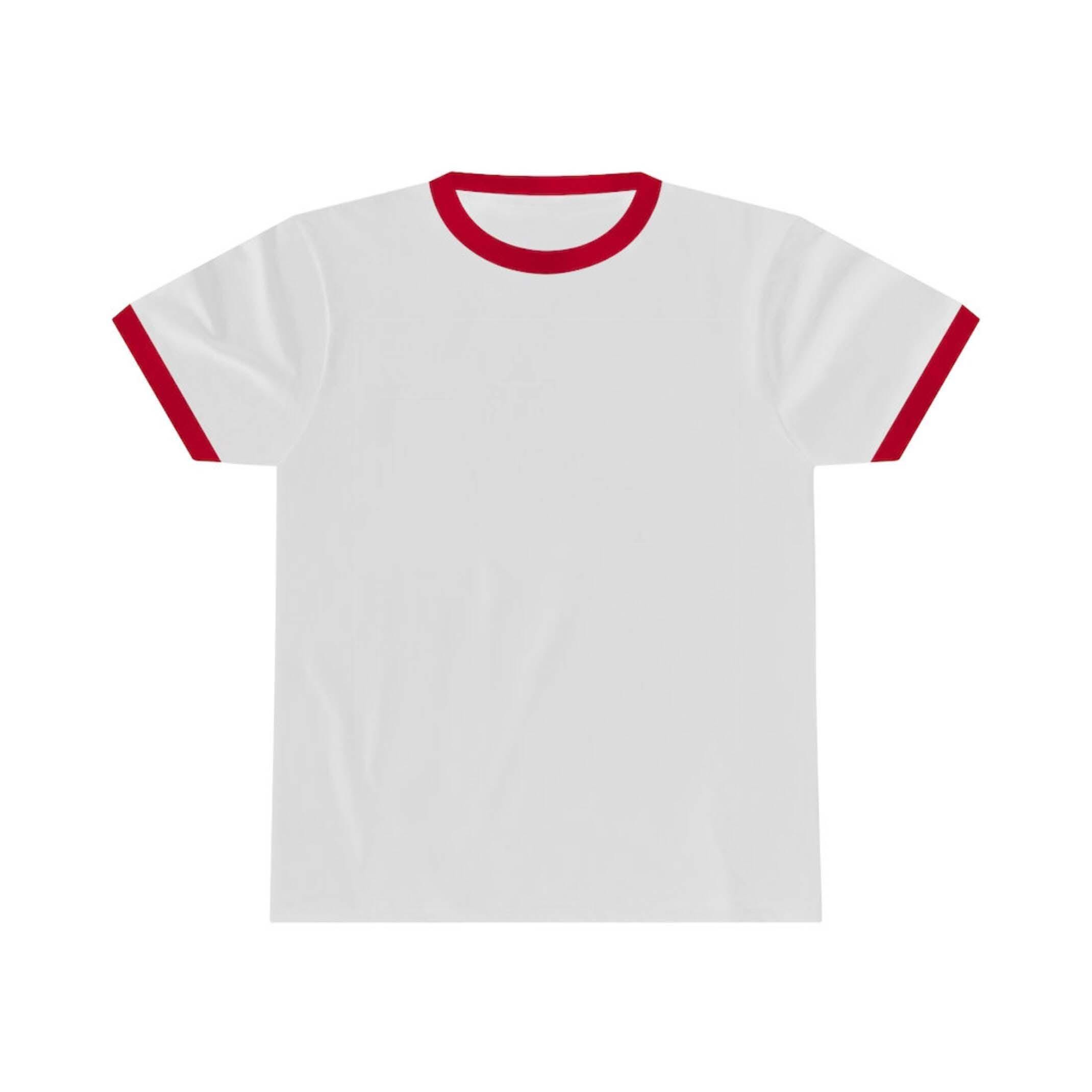 White Red Ringer Tee, White Black Ringer Tee, Unisex Ringer T-shirt - Etsy
