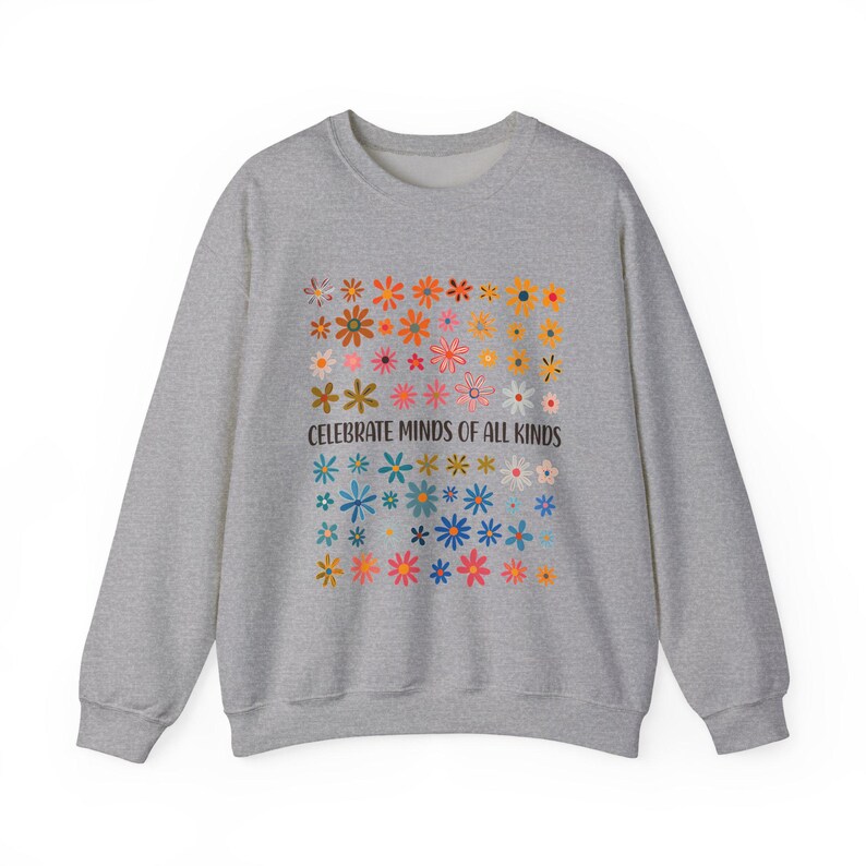 Celebrate Minds of All Kinds Sweatshirt, Autism Awareness Sweatshirt, Neurodiversity Shirt, Sped Teacher Shirt, Special Education Teacher Bild 6