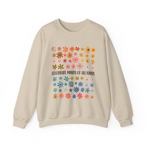 Celebrate Minds of All Kinds Sweatshirt, Autism Awareness Sweatshirt, Neurodiversity Shirt, Sped Teacher Shirt, Special Education Teacher Bild 3