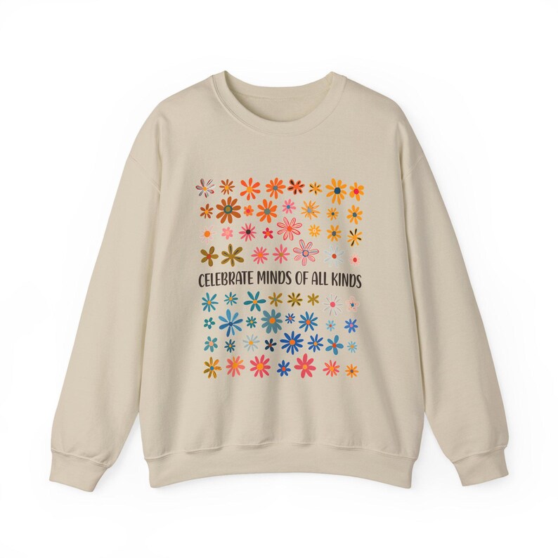 Celebrate Minds of All Kinds Sweatshirt, Autism Awareness Sweatshirt, Neurodiversity Shirt, Sped Teacher Shirt, Special Education Teacher Bild 3