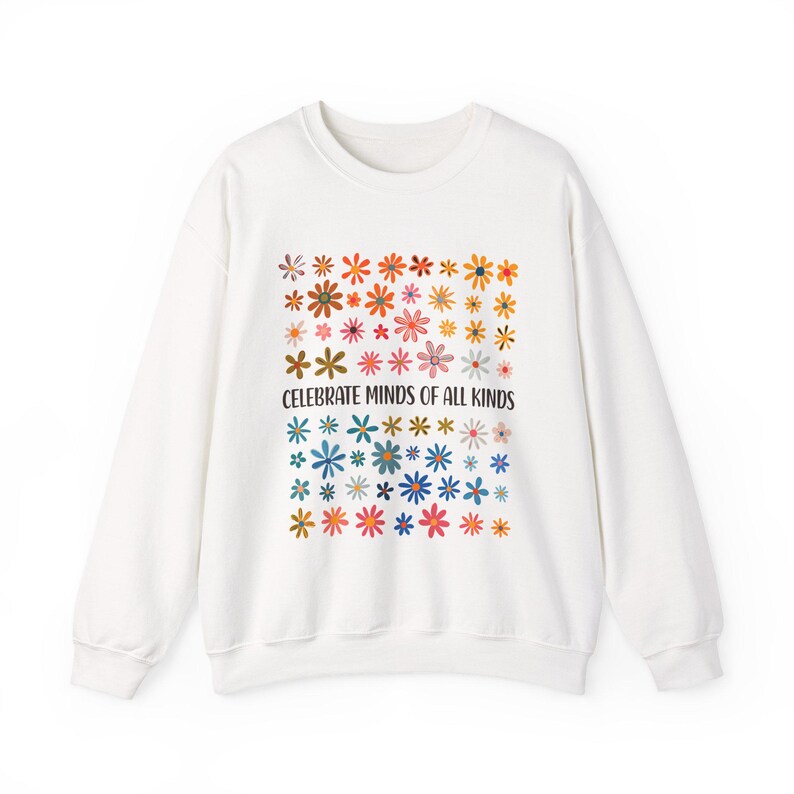 Celebrate Minds of All Kinds Sweatshirt, Autism Awareness Sweatshirt, Neurodiversity Shirt, Sped Teacher Shirt, Special Education Teacher Bild 4
